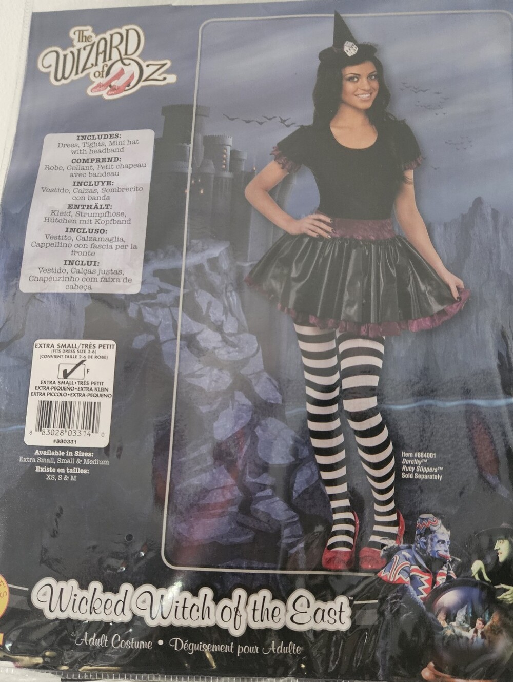 Rubie's Wicked Witch of the East Costume - Black & Purple